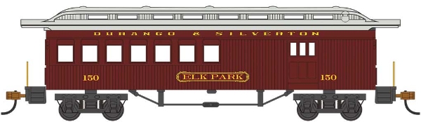 Picture of HO Scale - 1860-1880 Passenger Car - Combine - Durango and Silverton #150 "Elk Park"