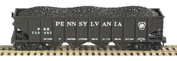 Picture of N Scale - PRR Keystone Black Body H21a Hopper #723098