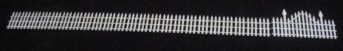RWD HO 1:87 Scale Wooden Picket Fence With Gates | 116 Scale Feet Of