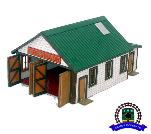 Picture of HO Scale - Vintage Fire Station - Wood