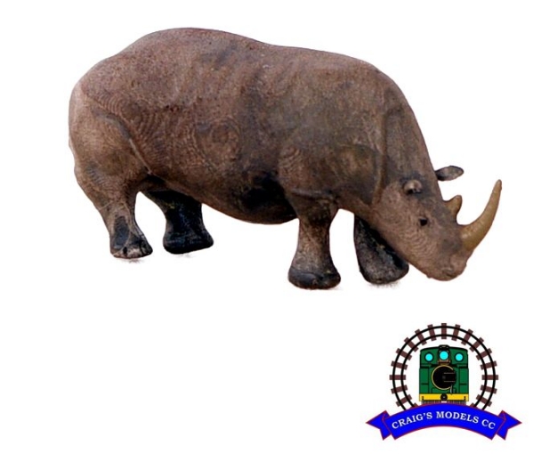 Picture of HO Scale - Walking Rhino - Unpainted