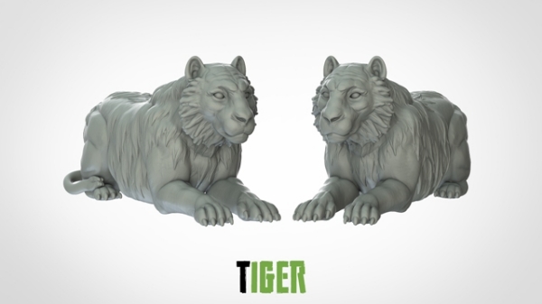 Picture of Tiger - New Pose 1 (Suitable for 32mm Scale)