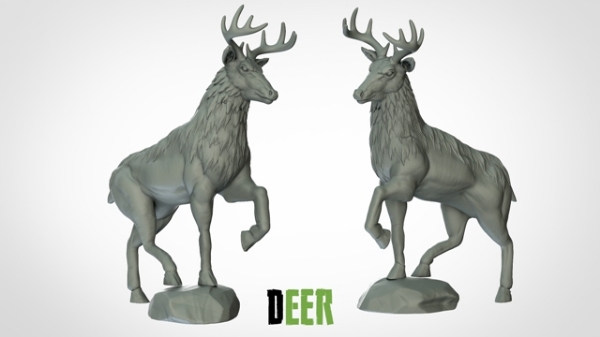 Picture of Deer - New Pose 2 (Suitable for 32mm Scale)