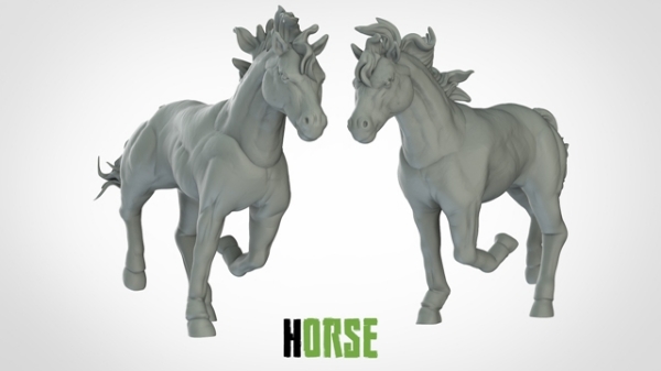 Picture of Horse - New Pose 2 (Suitable For 32mm Scale)