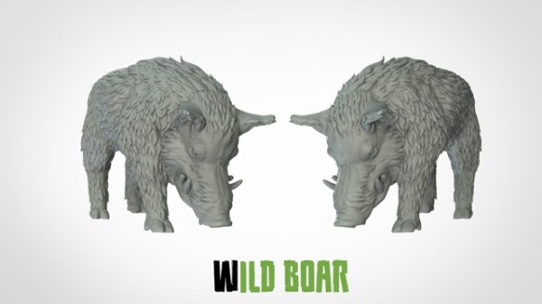 Picture of 1:72 Scale - Wild Boar - New Pose 1 (2 Pack)