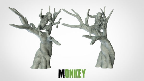 Picture of Monkey - New Pose 1 (Suitable for 32mm Scale)