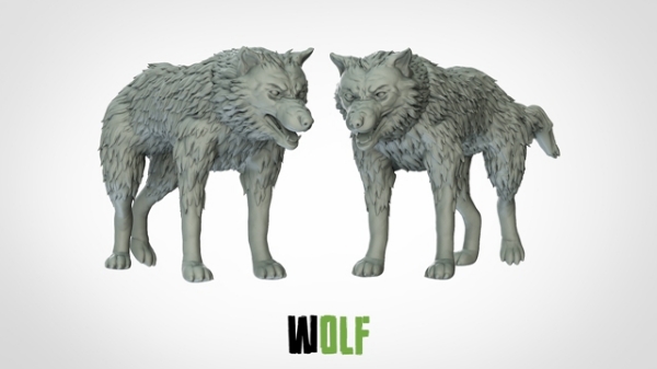 Picture of 1:72 Scale - Wolf - New Pose 2 (5 Pack)