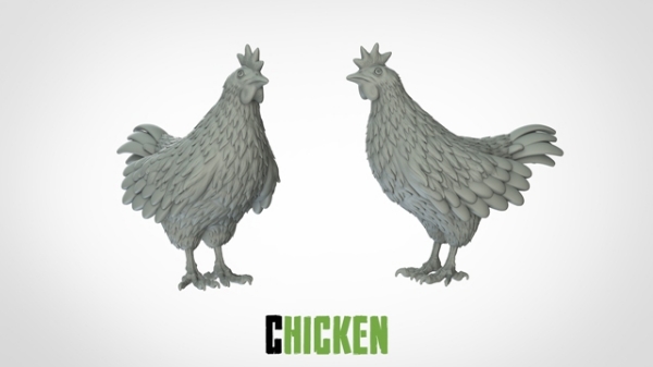 Picture of 1:87 Scale - Chicken (20 Pack)