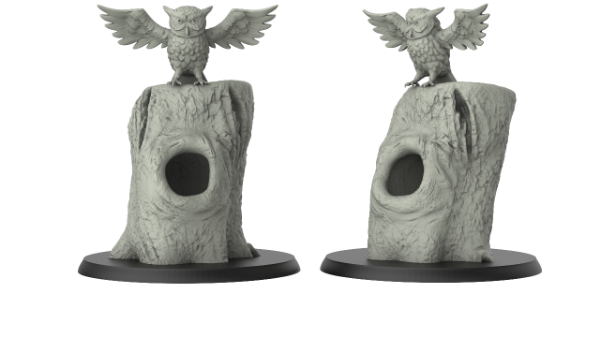 Picture of 1:87 Scale - Owl and Tree (2 Pack)