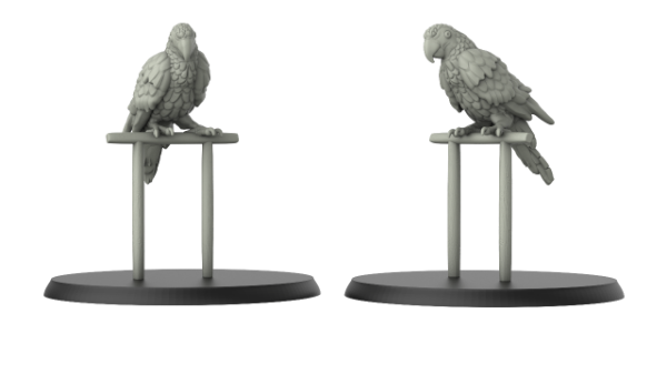 Picture of 1:87 Scale - Parrot and Railing (5 Pack)