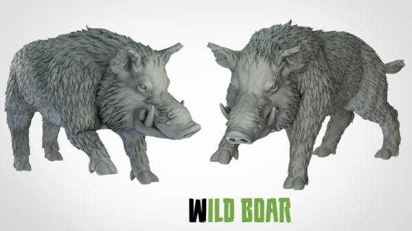 Picture of Wild Boar (Suitable for 32mm Scale)