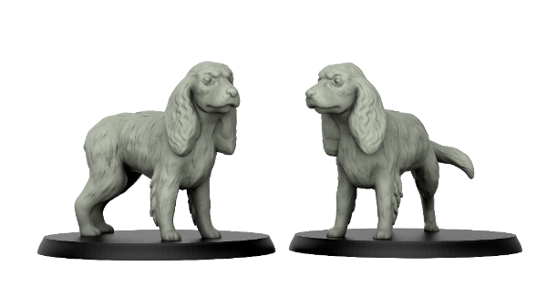 Picture of 1:72 Scale - Cocker Spaniel (5 Pack)