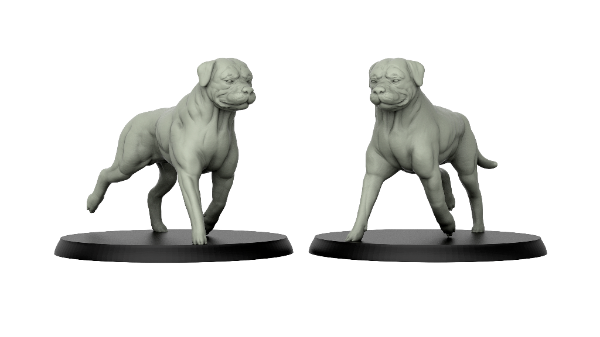 Picture of 1:72 Scale - Rottweiler New Pose (5 Pack)