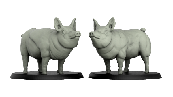 Picture of 1:87 Scale - Pig 2 New Pose (5 Pack)