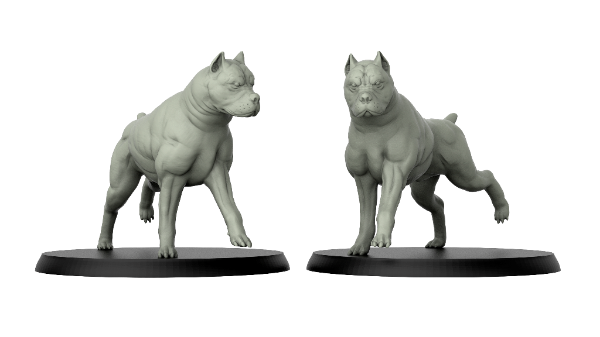 Picture of 1:72 Scale - Pit Bull New Pose (5 Pack)