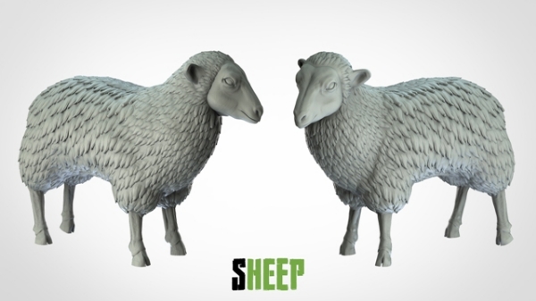 Picture of 1:72 Scale - Sheep (5 Pack)