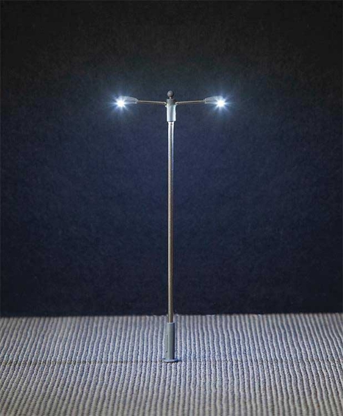 Picture of HO Scale - Pole-Mast Double-Arm LED Street Light