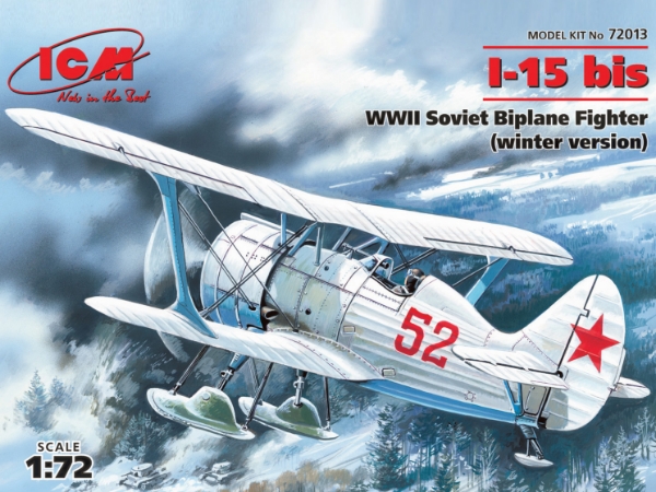 Picture of 1:72 Scale - I-15 bis - WWII Soviet Biplane Fighter (Winter Version)