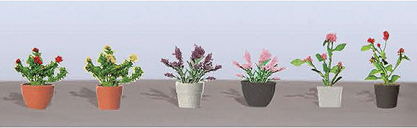 Picture of Assorted Potted Plants 1 (6 Pack) - 5/8"