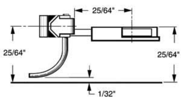 Picture of #21 Coupler - Long (25/64") Underset Shank