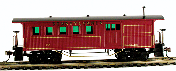 Picture of PRR 1860 Combine Wooden Passenger Car