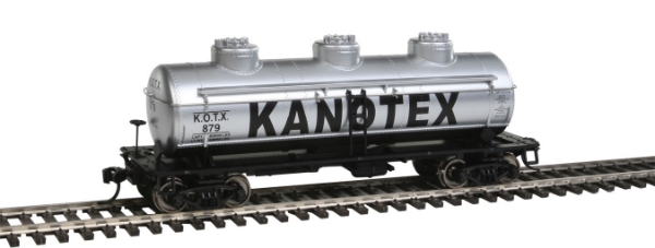 Picture of HO Scale - 36' 3 Dome Tank Car "Kanotex #879"