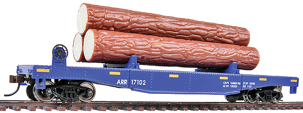 Picture of HO Scale - Log Dump Car with Logs - Alaska #17102