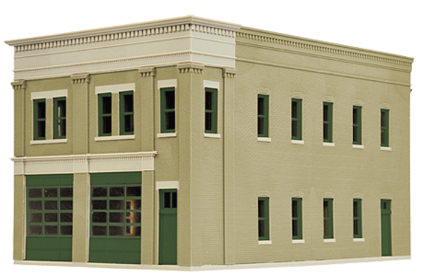 Picture of HO Scale Two Bay Fire Station