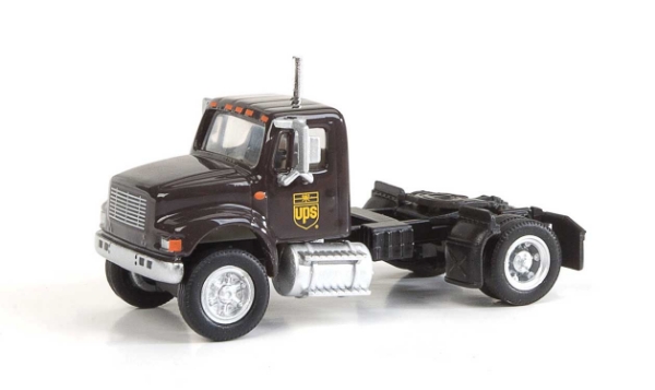 Picture of 1:87 Scale - International 4900 Single - Axle Semi Tractor - UPS (Bow - Tie Scheme)