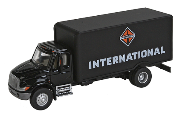 Picture of 1:87 Scale - International 4300 Single Axle Box Van - International Black