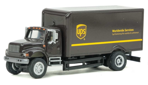 Picture of 1:87 Scale - International 4900 Single Axle Box Van - UPS (New Shield Scheme)