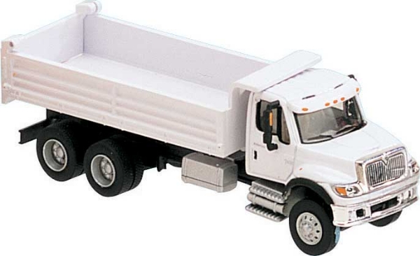 Picture of 1:87 Scale - International 7600 - 3 Axle - Heavy Duty Dump Truck - White With Railroad Decals