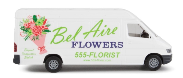 Picture of 1:87 Scale - Delivery Van - Bel Aire Flowers