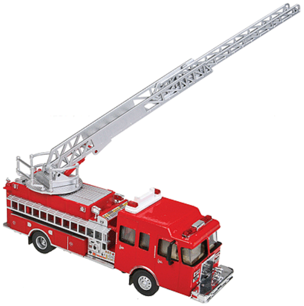 Picture of 1:87 Scale Heavy Duty Ladder Truck Red