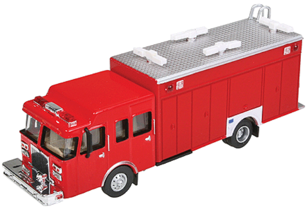 Picture of 1:87 Scale - Hazardous Materials Fire Truck - Red