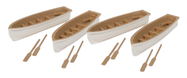 Picture of HO Scale - Row Boats - 4 Pack