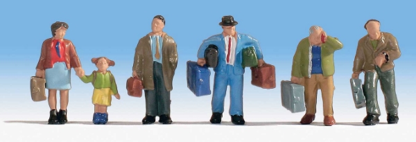 Picture of HO Scale - Travelers With Luggage