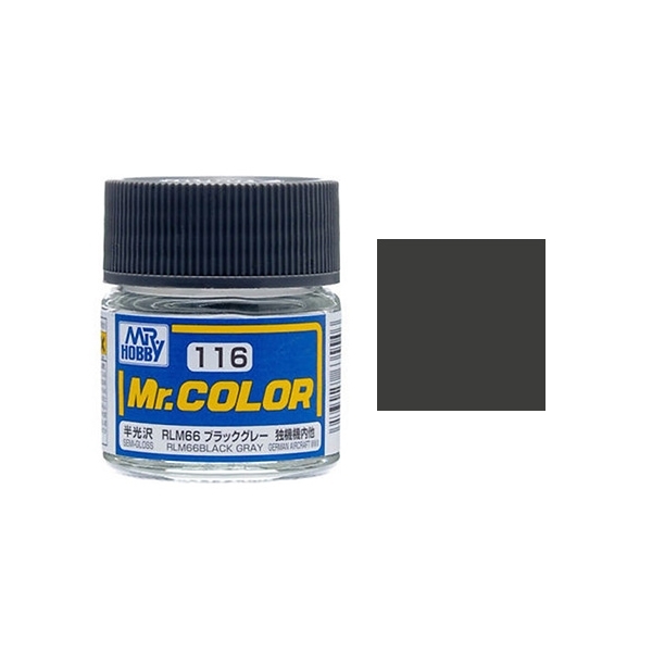 Picture of Mr Color - Semi Gloss RLM66 Black Gray