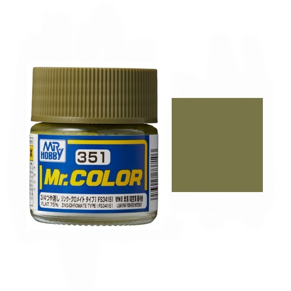 Picture of Mr Color - Flat 75% Zinc Chromate Type FS34151