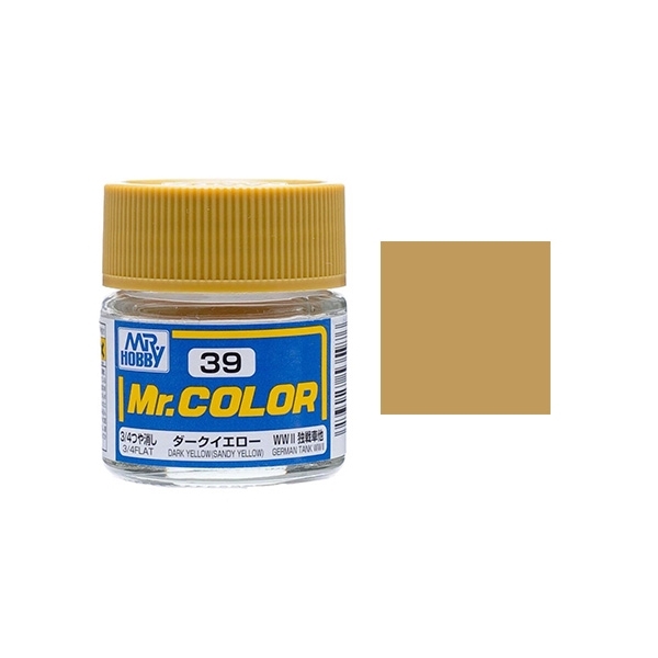 Picture of Mr Color - 3/4 Flat Dark Yellow / Sandy Yellow