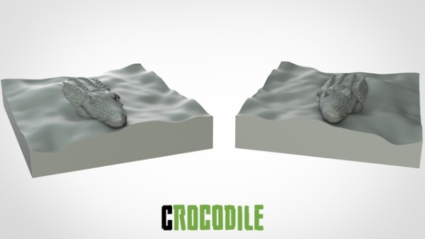 Picture of Crocodile - New Pose 1 (Suitable for 32mm Scale)