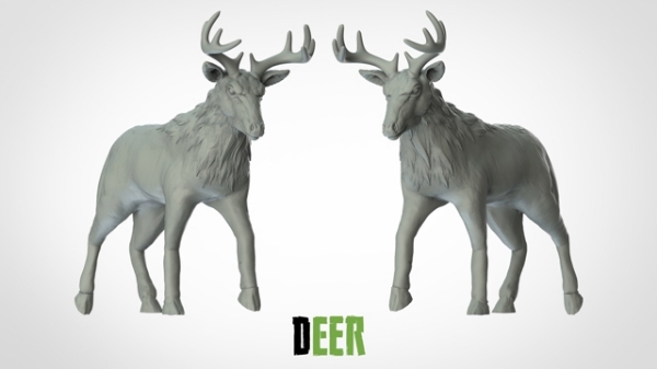 Picture of Deer - New Pose 1 (Suitable for 32mm scale)