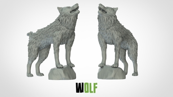 Picture of Wolf New Pose 1 (Suitable for 32mm Scale)