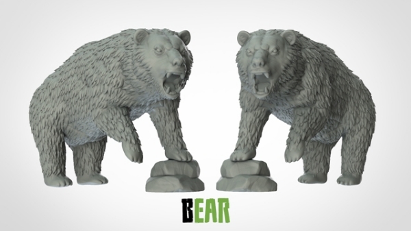 Picture of Bear - New Pose 1 (Suitable For 32mm Scale)