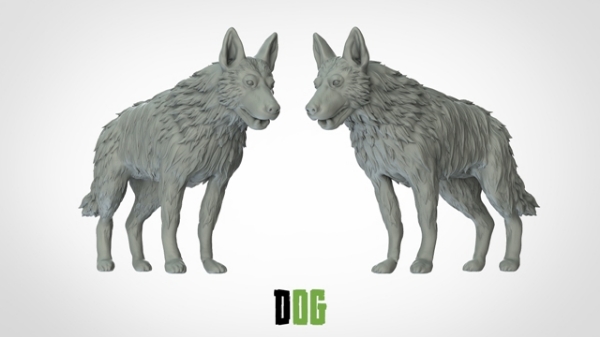 Picture of Dog - New Pose 1 (Suitable For 32mm Scale)