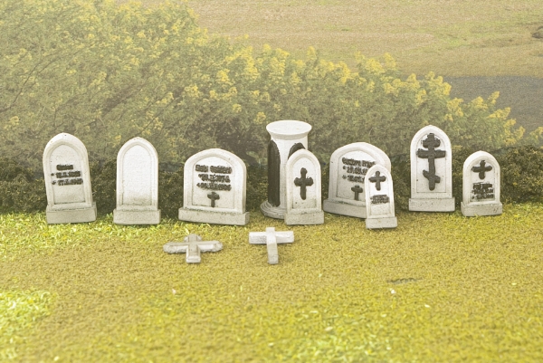 Picture of 1:87 Scale - Grave Stones (Set of 12)