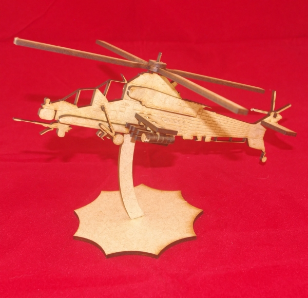 Picture of 1:72 Scale - Laser Cut Aircraft - Rooivalk Attack Helicopter