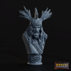 Picture of 1:8 Scale - Gallic Chief Head Bust Including Plinth