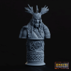 Picture of 1:6 Scale - Gallic Chief Shoulder Bust Including Plinth