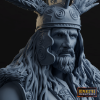 Picture of 1:6 Scale - Gallic Chief Shoulder Bust Including Plinth